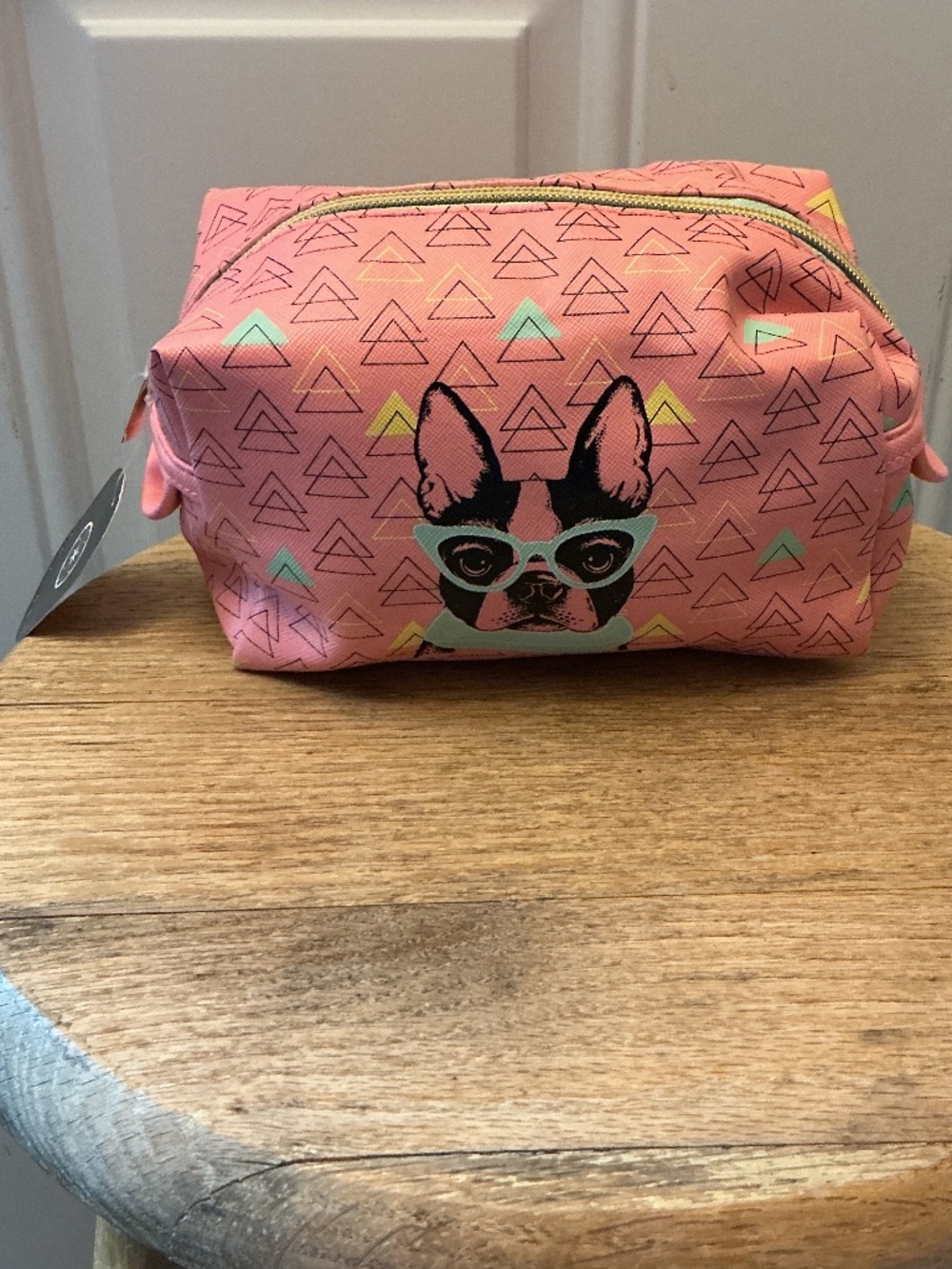 NEW Cul de Sac French Bulldog Boston Terrier Makeup Bag Tote Purse 👛 💄🐾